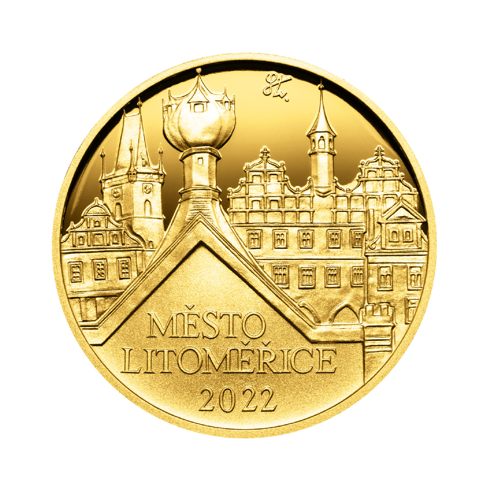 Zlatá mince 5000 Kč Litoměřice 2022 Proof