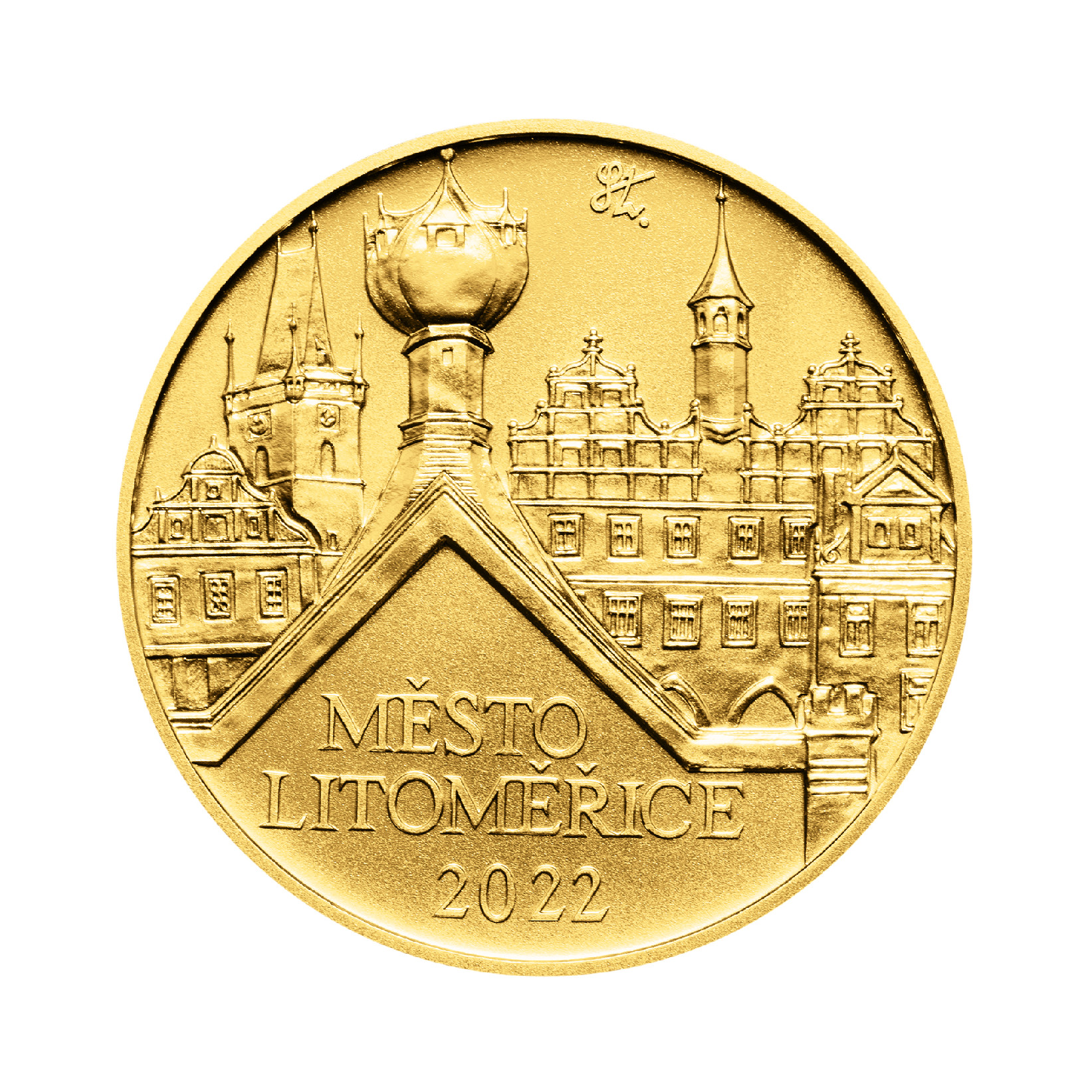 Zlatá minca 5000 Kč Litoměřice 2022 Standard