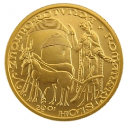 Zlatá mince 2000 Kč Rotunda ve Znojmě Románský sloh 2001 Standard