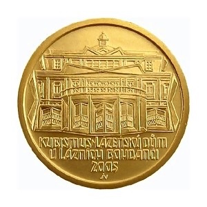Zlatá mince 2000 Kč Lázeňský Dům v Lázních Bohdanči Kubismus 2005 Proof