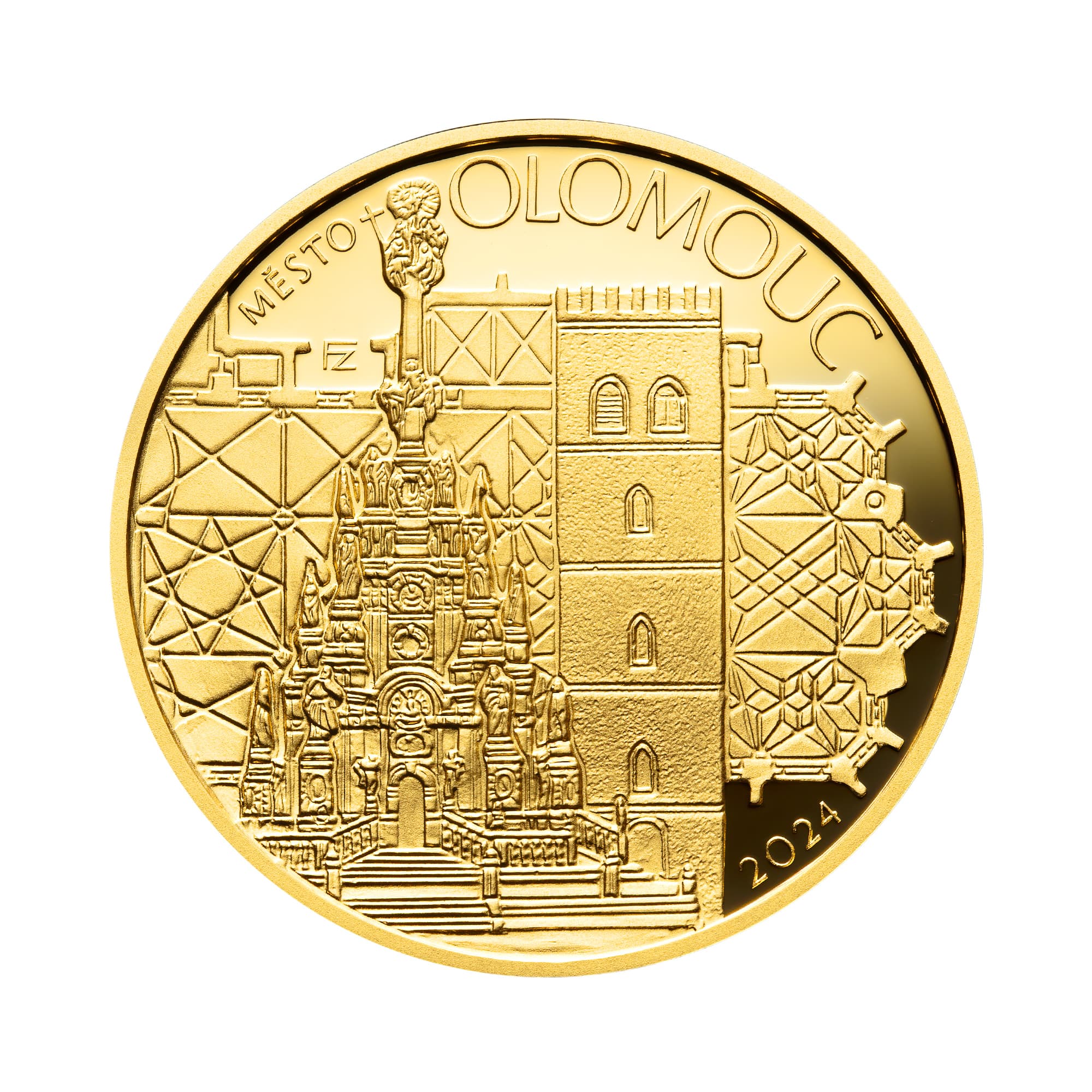 Zlatá minca 5000 Kč Olomouc 2024 Proof