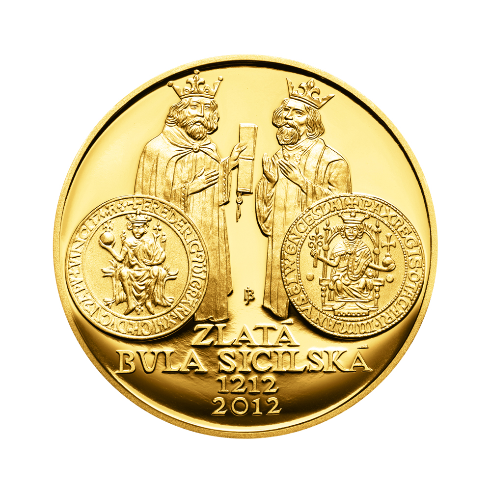 Zlatá mince 10000 Kč Zlatá bula sicilská 1 Oz 2012 Proof