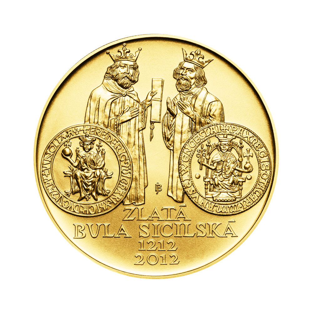 Zlatá mince 10000 Kč Zlatá bula sicilská 1oz 2012 Standard