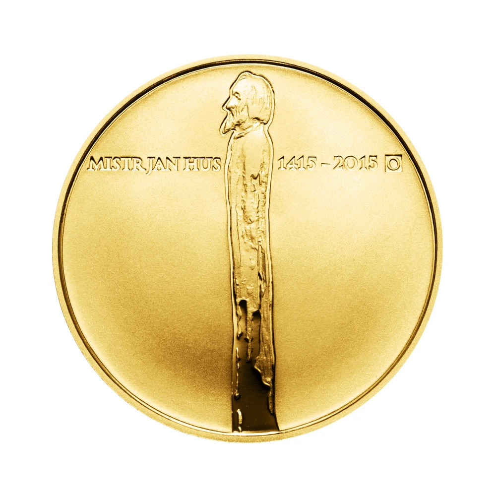 Zlatá mince 10000 Kč Jan Hus 1 oz 2015 Proof